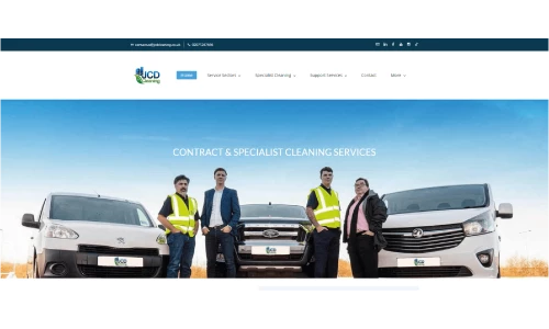 JCD Cleaning website front page.