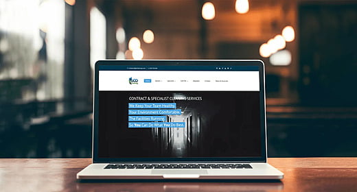 Cleaning Website Design