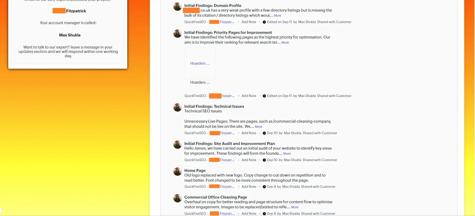 Project Updates